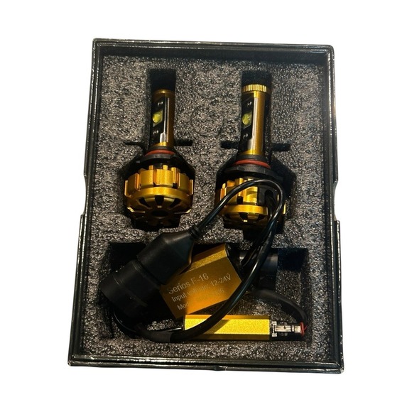 Auxbeam F16 9005/9006 LED Headlight Bulbs 12-24V New Open Box - Picture 3 of 4